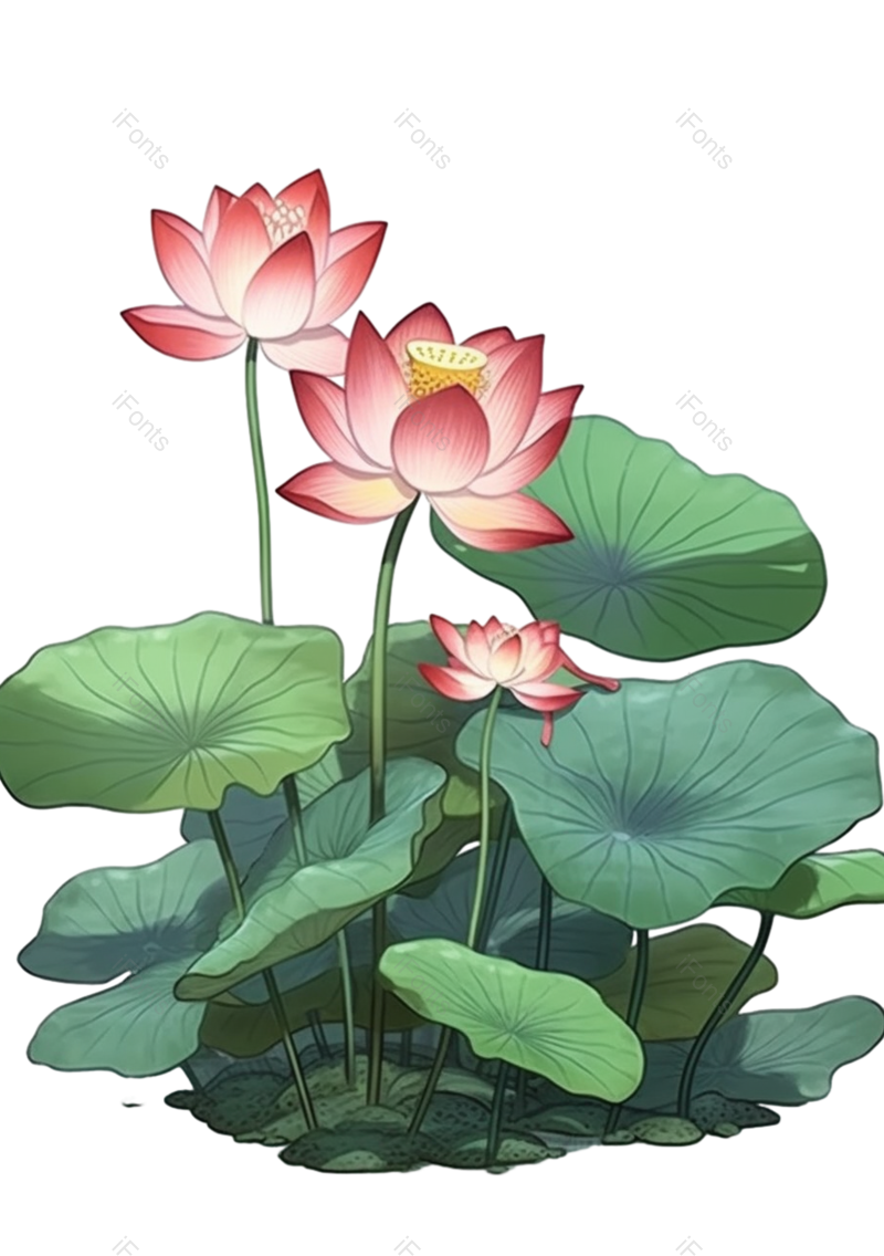 叶子图片,元素元素,清新PNG,荷花免抠素材